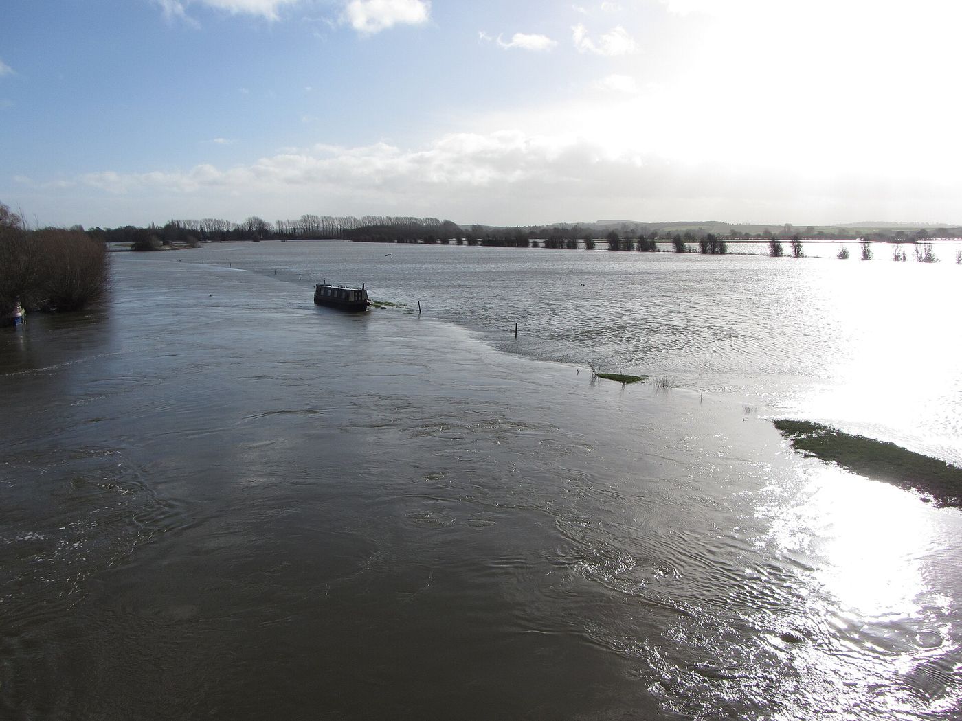 The River Thames in flood
