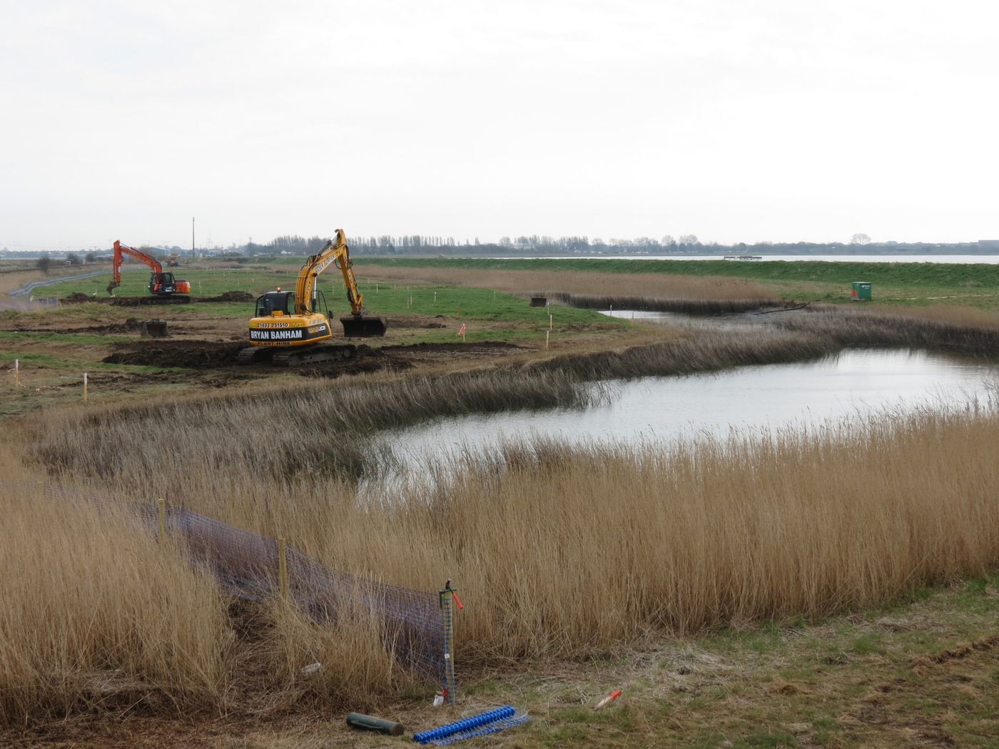 Flood defence works
