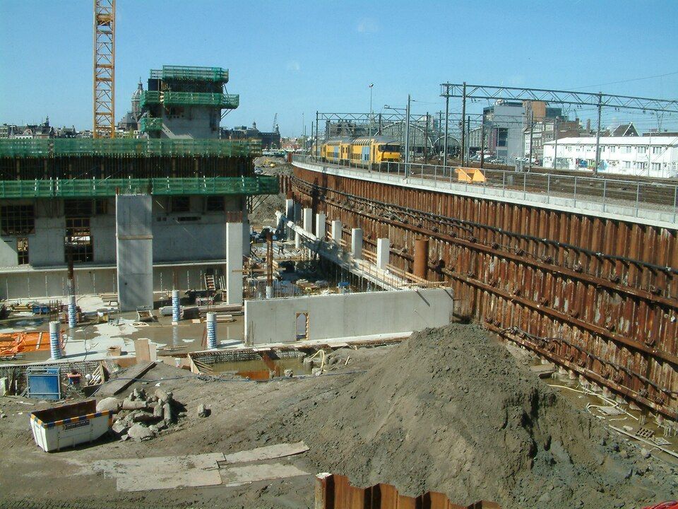 A basement being excavated on a construction site