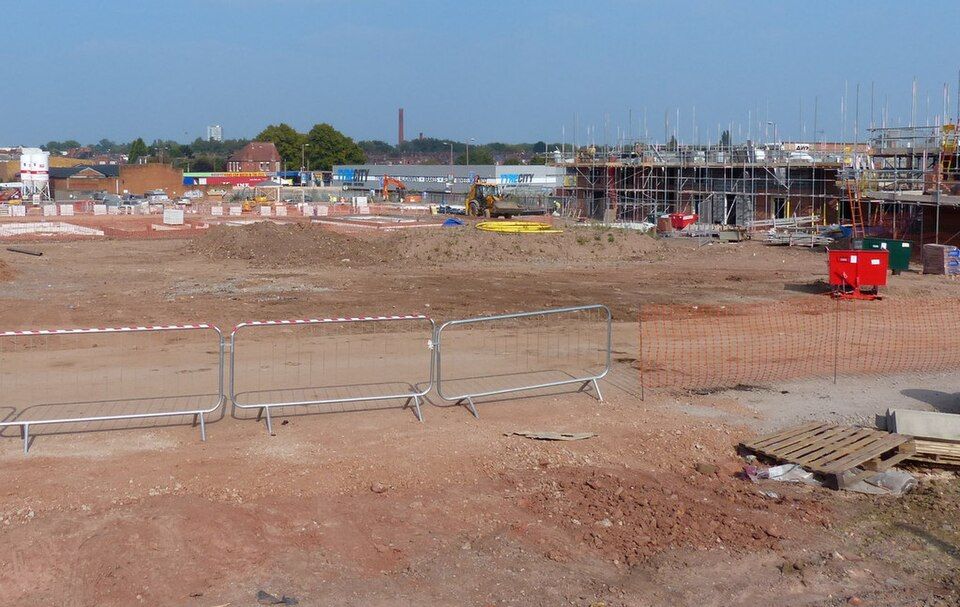 A new housing development under construction
